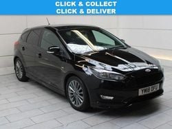 Black Used 2018 Ford Focus ST-Line Hatchback | £6,850 (Good price)