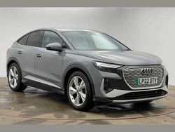 Grey Used 2022 Audi Q4 Sportback e-tron S-Line SUV | £25,499