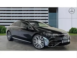 Black Used 2022 Mercedes EQS450+ AMG Line Premium Sedan | £46,906 (Fair price)