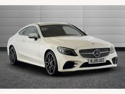 White Used 2019 Mercedes C220 AMG Line Premium Coupe | £21,395 (Fair price)