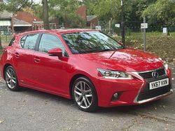 Red Used 2017 Lexus CT200h Executive Line Hatchback | £11,495 (Fair price)