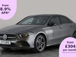 Grey Used 2021 Mercedes A250 AMG line Sedan | £20,710 (Fair price)