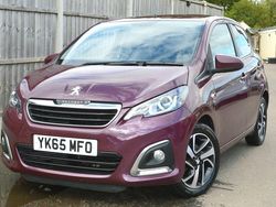 Mauve/purple Used 2015 Peugeot 108 Allure Hatchback | £4,549 (Fair price)