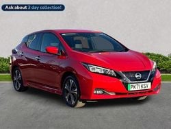 Red Used 2021 Nissan Leaf Tekna Hatchback | £11,088 (Fair price)