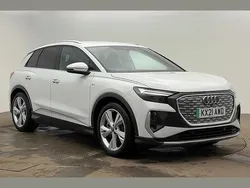 White Used 2021 Audi Q4 e-tron S-Line SUV | £25,900 (Super price)