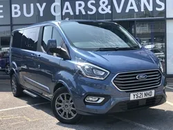 Blue Used 2021 Ford Tourneo Custom Titanium X Van | £34,995
