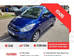 Blue Used 2012 Hyundai i10 Classic Hatchback | £2,495 (Fair price)