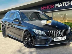 Black Used 2017 Mercedes C250 AMG line Estate | £16,990 (Fair price)