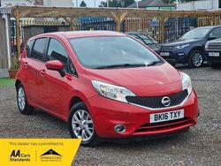 Red Used 2016 Nissan Note Acenta MPV | £3,990 (Fair price)