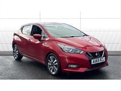 Red Used 2019 Nissan Micra Tekna Hatchback | £11,299 (A bit pricey)
