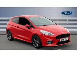 Red Used 2018 Ford Fiesta ST-Line Hatchback | £8,585 (Fair price)