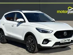 Arctic white gloss Used 2024 MG ZS Exclusive Sedan | £15,200 (Fair price)