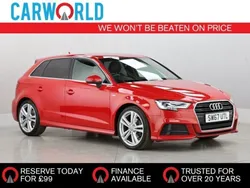 Red Used 2017 Audi A3 Sportback S-Line Hatchback | £11,700 (Good price)