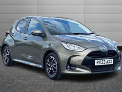 Titan bronze Used 2023 Toyota Yaris Hybrid Design Hatchback | £17,395 (Fair price)