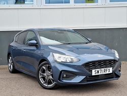 Blue Used 2021 Ford Focus ST-Line Hatchback | £13,998 (Fair price)