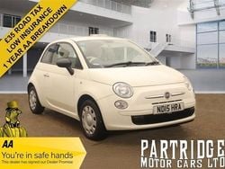 White Used 2015 Fiat 500 Pop Hatchback | £5,000 (Good price)