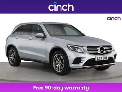 Silver Used 2018 Mercedes GLC220 AMG line SUV | £20,999 (Fair price)