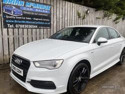 White Used 2015 Audi A3 S-Line Sedan | £8,850 (Expensive)