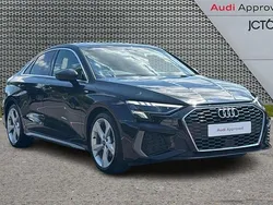 Black Used 2021 Audi A3 S-Line Sedan | £22,700 (Fair price)