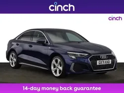 Blue Used 2021 Audi A3 S-Line Sedan | £21,799 (Fair price)
