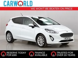 White Used 2021 Ford Fiesta Titanium Hatchback | £11,400 (Good price)