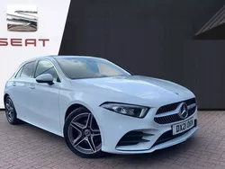 White Used 2021 Mercedes A180 AMG line Hatchback | £17,000 (Good price)