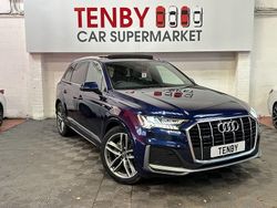 Blue Used 2020 Audi Q7 S-Line SUV | £33,495 (A bit pricey)