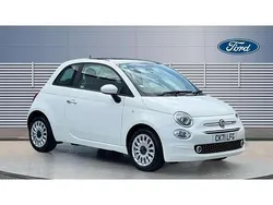 White Used 2020 Fiat 500 Lounge Hatchback | £10,297 (Fair price)