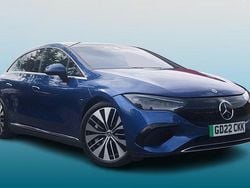 Metallic paint spectral blue Used 2022 Mercedes EQE300 Exclusive Luxury Sedan | £33,795 (Fair price)