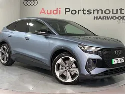 Blue Used 2024 Audi Q4 Sportback e-tron Black Edition SUV | £37,490