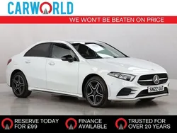 White Used 2022 Mercedes A250 AMG Line Premium Sedan | £21,990 (Fair price)