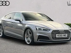 Silver Used 2019 Audi A5 Sportback S-Line Hatchback | £22,227 (Fair price)