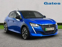 Blue Used 2022 Peugeot e-208 Premium Hatchback | £14,399 (A bit pricey)