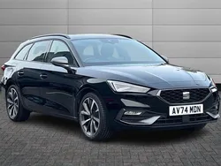 Midnight black Used 2024 Seat Leon FR Sport Estate | £22,990 (Expensive)
