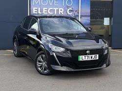 Black Used 2021 Peugeot e-208 Allure Hatchback | £11,995 (Fair price)