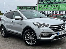 Silver Used 2017 Hyundai Santa Fe Premium SE SUV | £15,500 (Fair price)