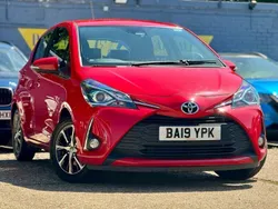 Red Used 2019 Toyota Yaris Hatchback | £10,995 (Fair price)
