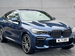 Blue Used 2021 BMW X6 M Sport SUV | £42,492 (Fair price)