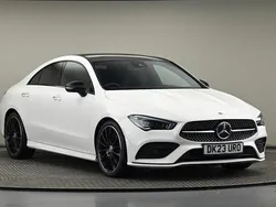 Polar white standard finish Used 2023 Mercedes CLA180 AMG line Sedan | £28,100 (A bit pricey)