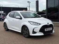 White Used 2022 Toyota Yaris Design Hatchback | £15,995 (Good price)