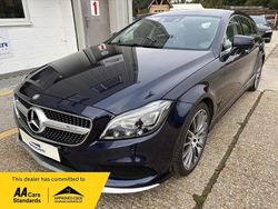 Blue Used 2015 Mercedes CLS350 Shooting Brake AMG line Estate | £12,995