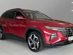 Sunset red Used 2023 Hyundai Tucson Premium SUV | £24,648 (Fair price)