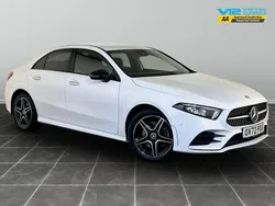 White Used 2022 Mercedes A250 AMG line Sedan | £19,495 (Fair price)