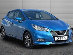 Power blue Used 2019 Nissan Micra Acenta Hatchback | £8,490 (Fair price)