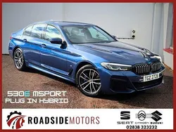 Blue Used 2021 BMW 530e M Sport Sedan | £24,995 (Expensive)