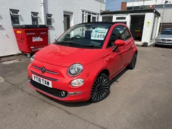 Pink Used 2018 Fiat 500 Lounge Cabriolet | £7,495 (Fair price)