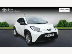 White Used 2024 Toyota Aygo PURE Hatchback | £15,615 (Fair price)