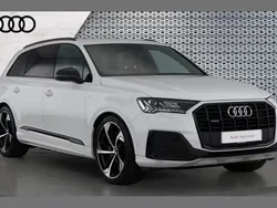 Glacier white, metallic Used 2020 Audi Q7 Black Edition SUV | £42,181 (Fair price)