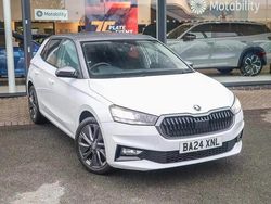 Moon white metallic body / graphite grey metallic roof Used 2024 Skoda Fabia Colour Edition Hatchback | £15,403 (Fair price)