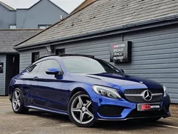 Blue Used 2016 Mercedes C220 AMG Line Premium Coupe | £15,989 (Expensive)